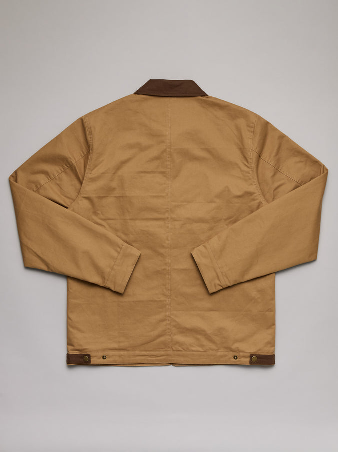 HELMSMANS JACKET - BEIGE/BROWN