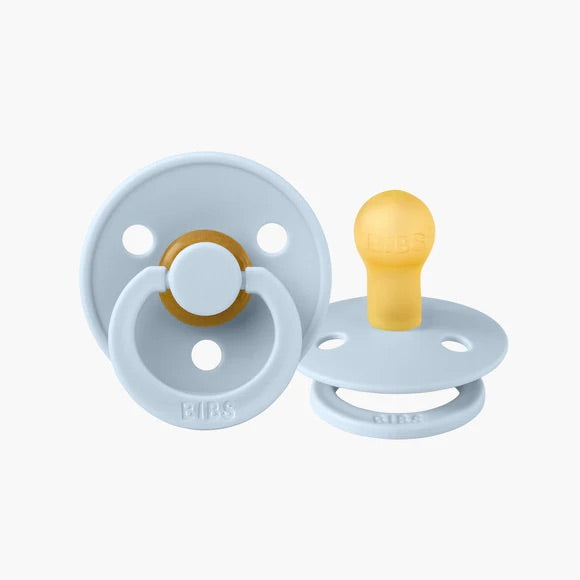 BIBS Dummy - Baby blue - Round