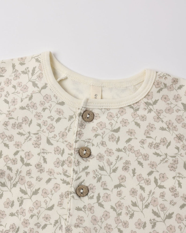 Henley Bubble Jumpsuit Floret