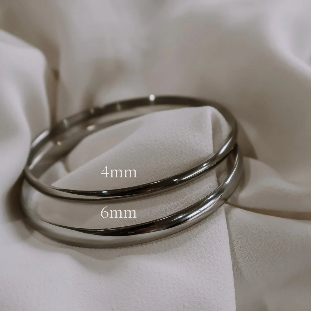 6MM BANGLE - Silver
