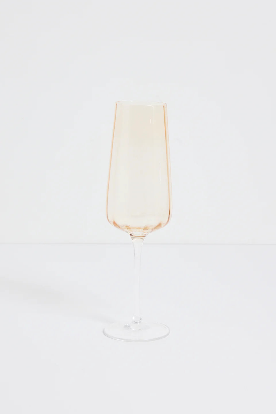 Ripple Light Amber Champagne Flute