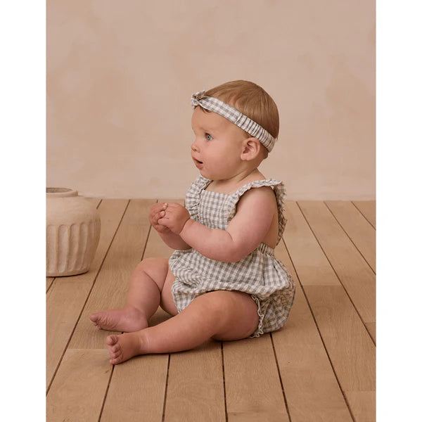 Chiara Romper - Eucalyptus Gingham