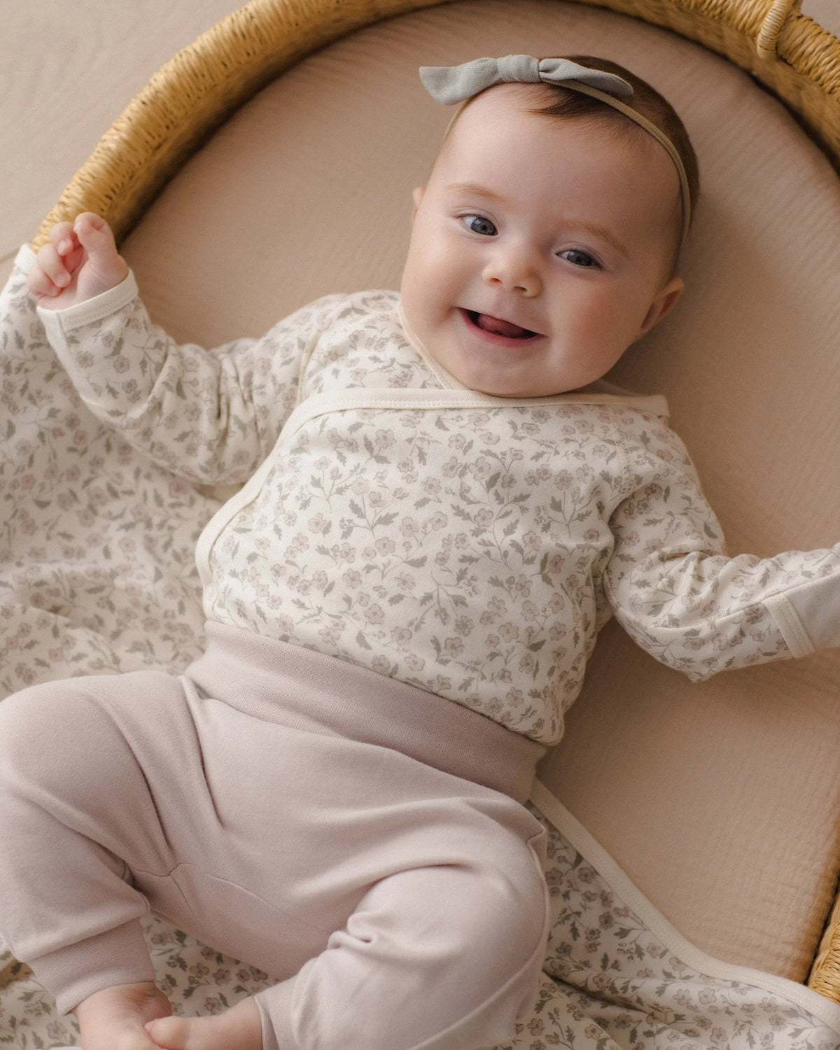 Side Snap Bodysuit + Pant Set Floret