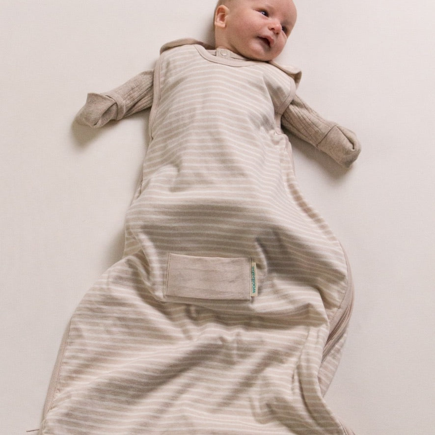 Woolbabe Mini 3-Seasons Side Zip - Dune