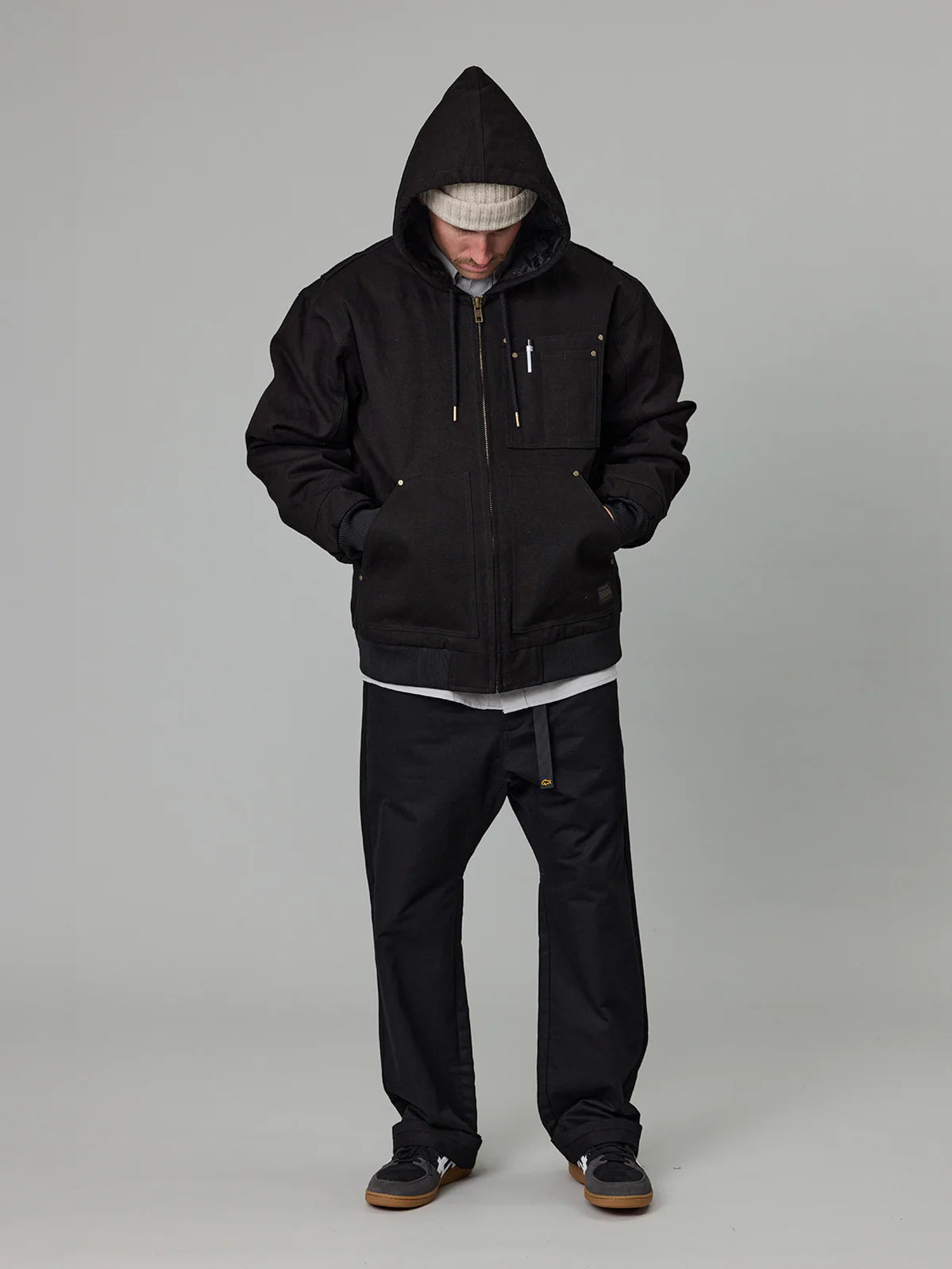 STATEN BOMBER JACKET - BLACK