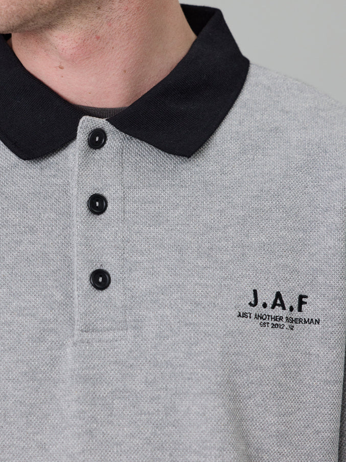 WAFFLE SEAWAY POLO - GREY MARLE