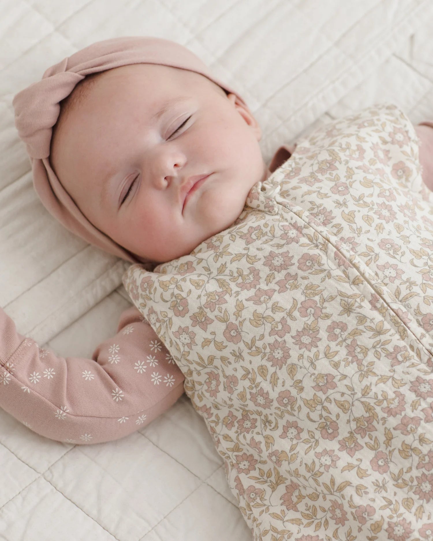 Zip Longsleeve Sleeper Mauve Daisy
