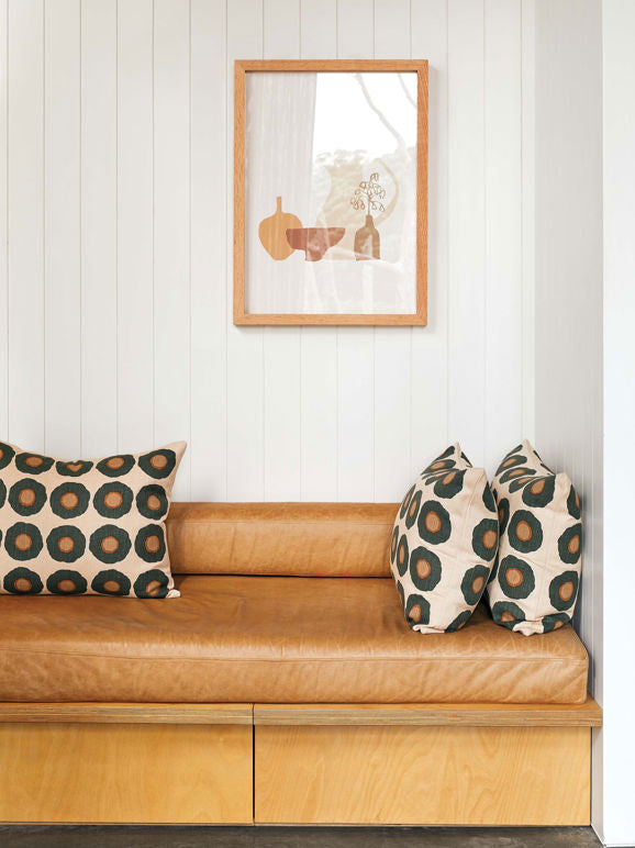 Sunflower Cushion Cover - Nori/Multi