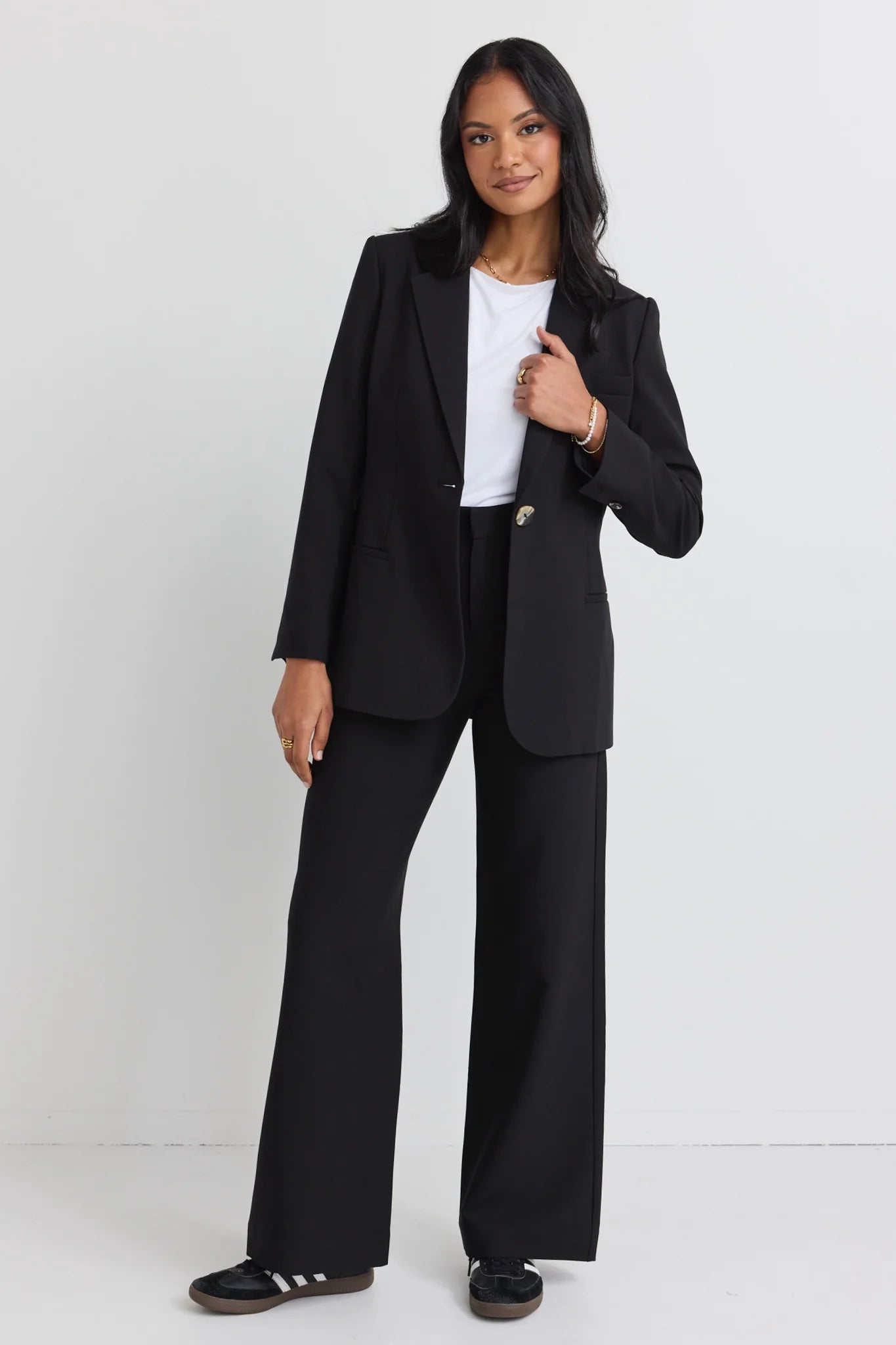 Zoey High rise pants - Soft Black