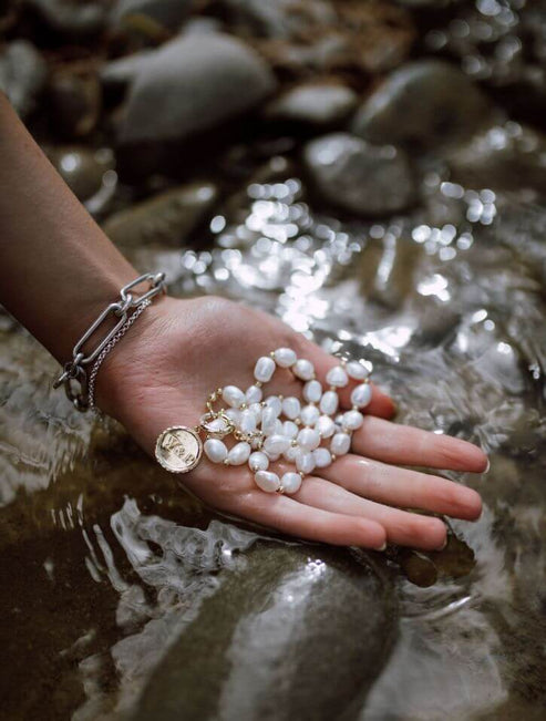 High Country Pearl Necklace - Gold