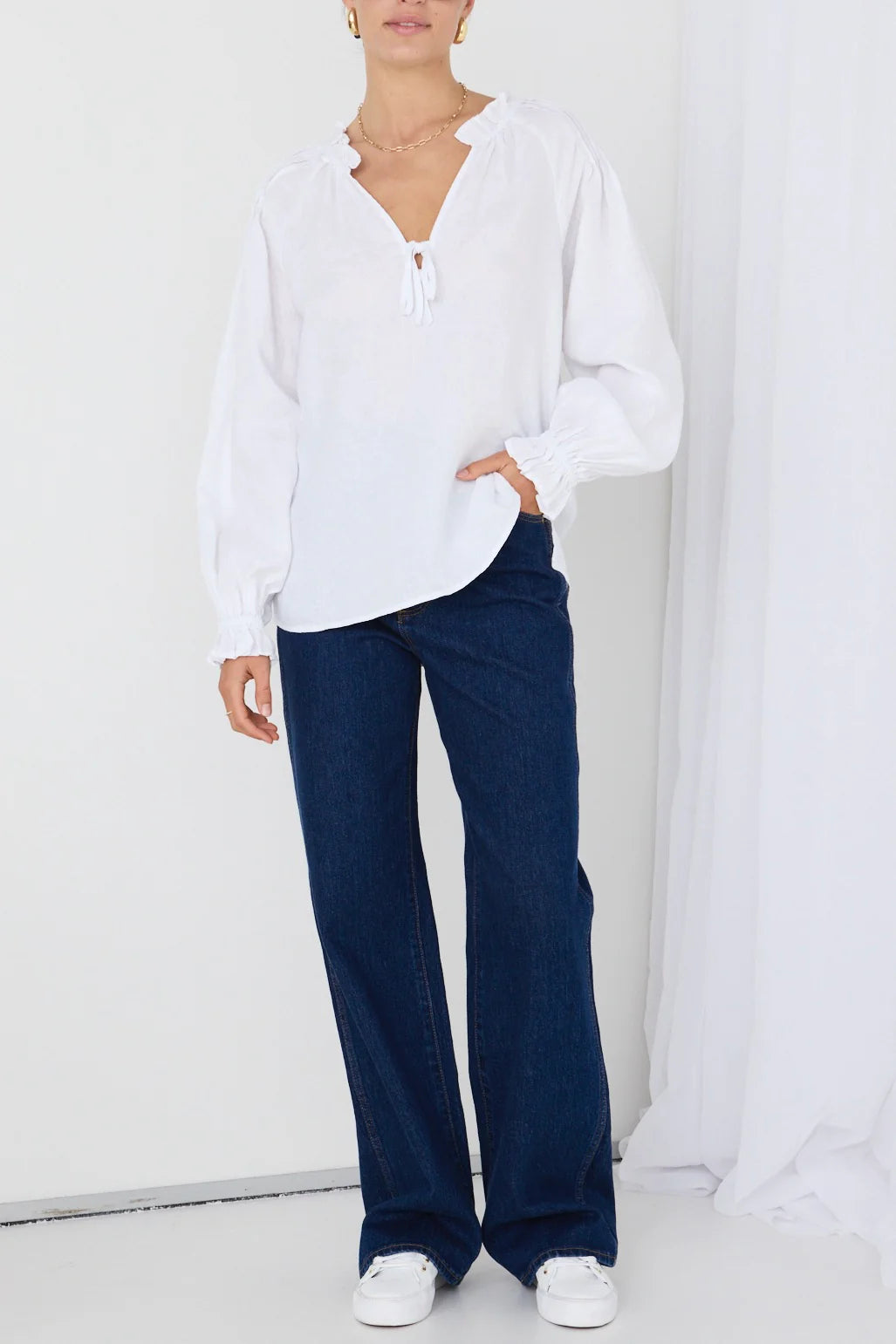 Birch Top - White Linen