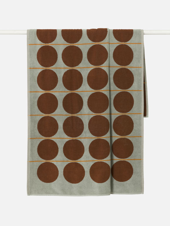 Abacus Beach Towel - Mist/Paprika
