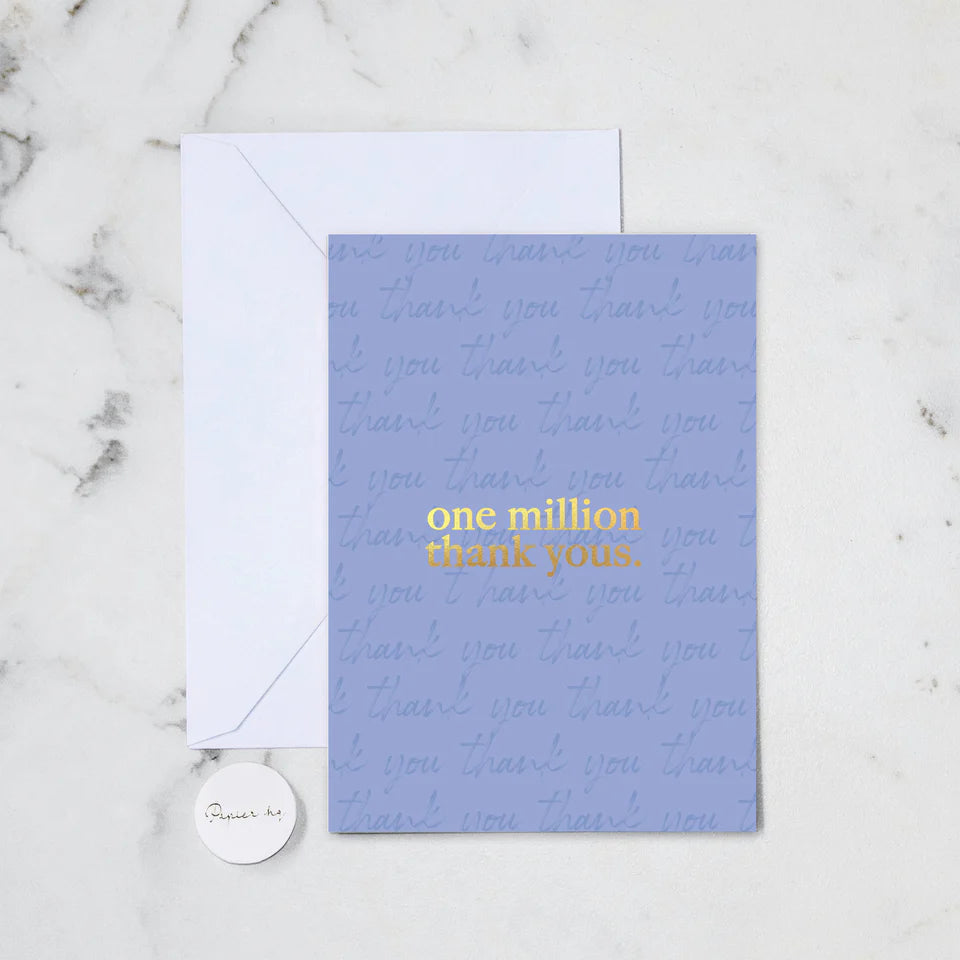 ONE MILLION THANK YOUS - Card