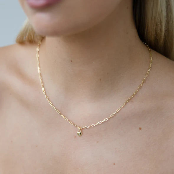 SWEETHEART MINI LINK NECKLACE - Gold