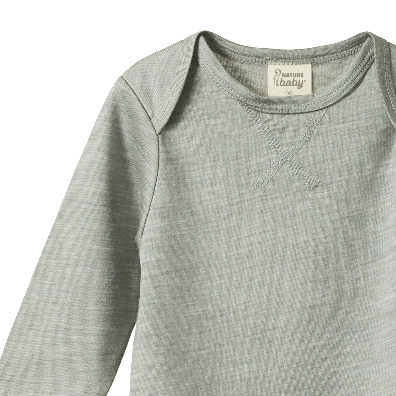 Merino Essential tee - Grey marl