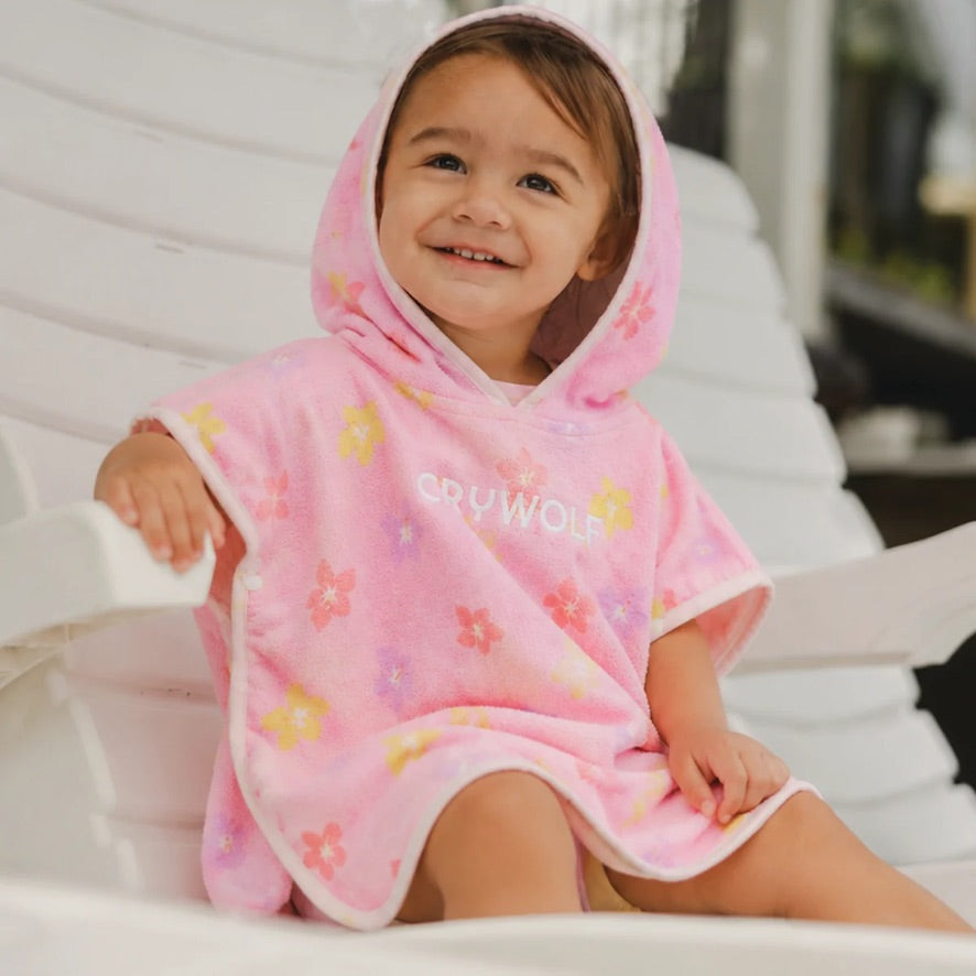 Baby hooded towel - Hibiscus bloom