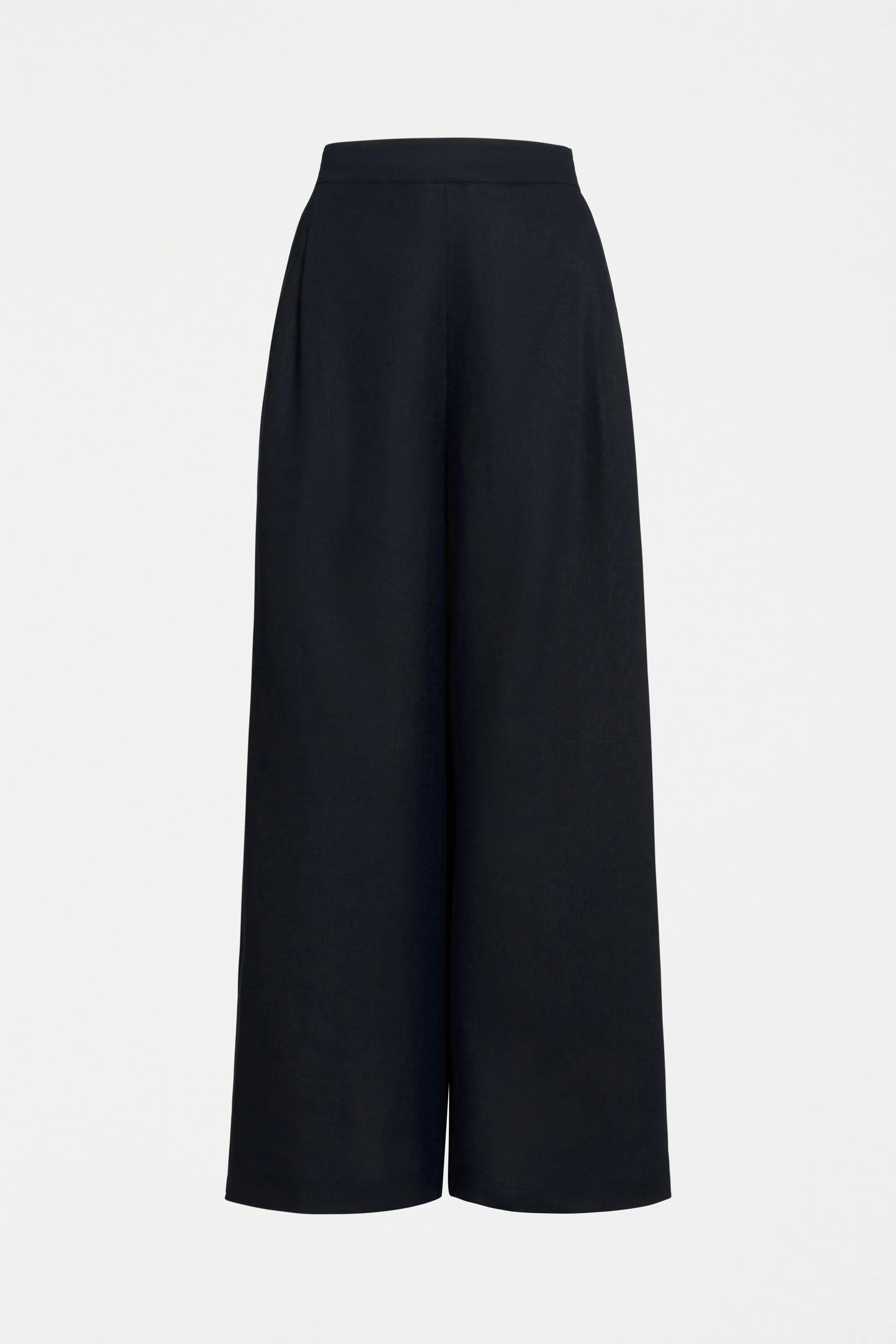 ILONA LIGHT LINEN PANT - Space blue