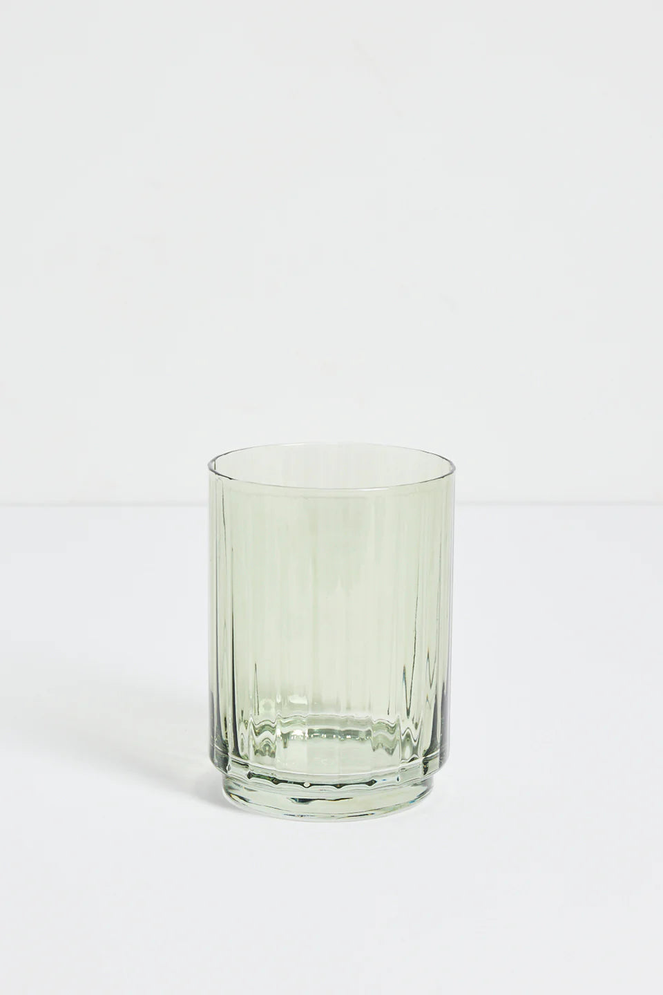 Olive Green Ribbed Tumblers set of 2