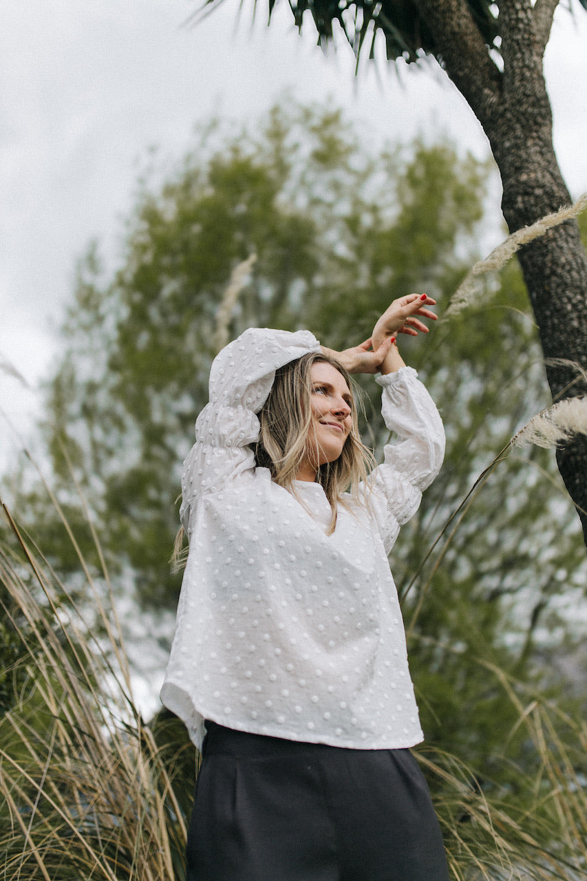 Victoria blouse - White spot