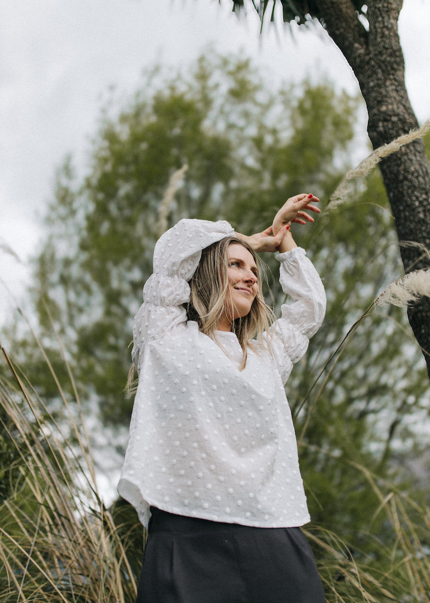 Victoria blouse - White spot