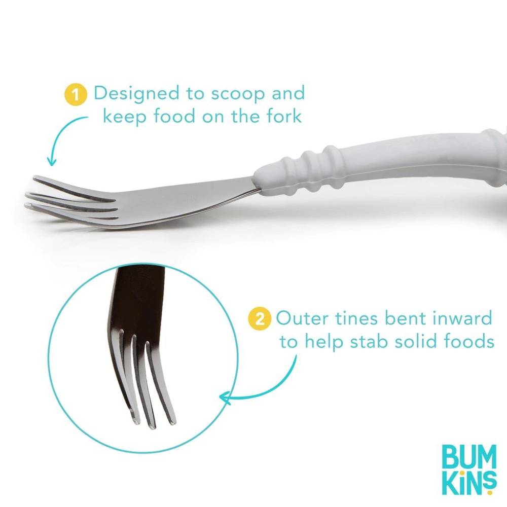 Bumkins Spoon and Fork - Sand
