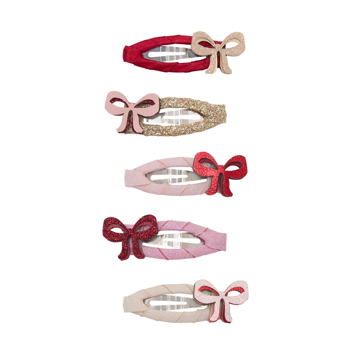 Cutesy bow mini hair clips