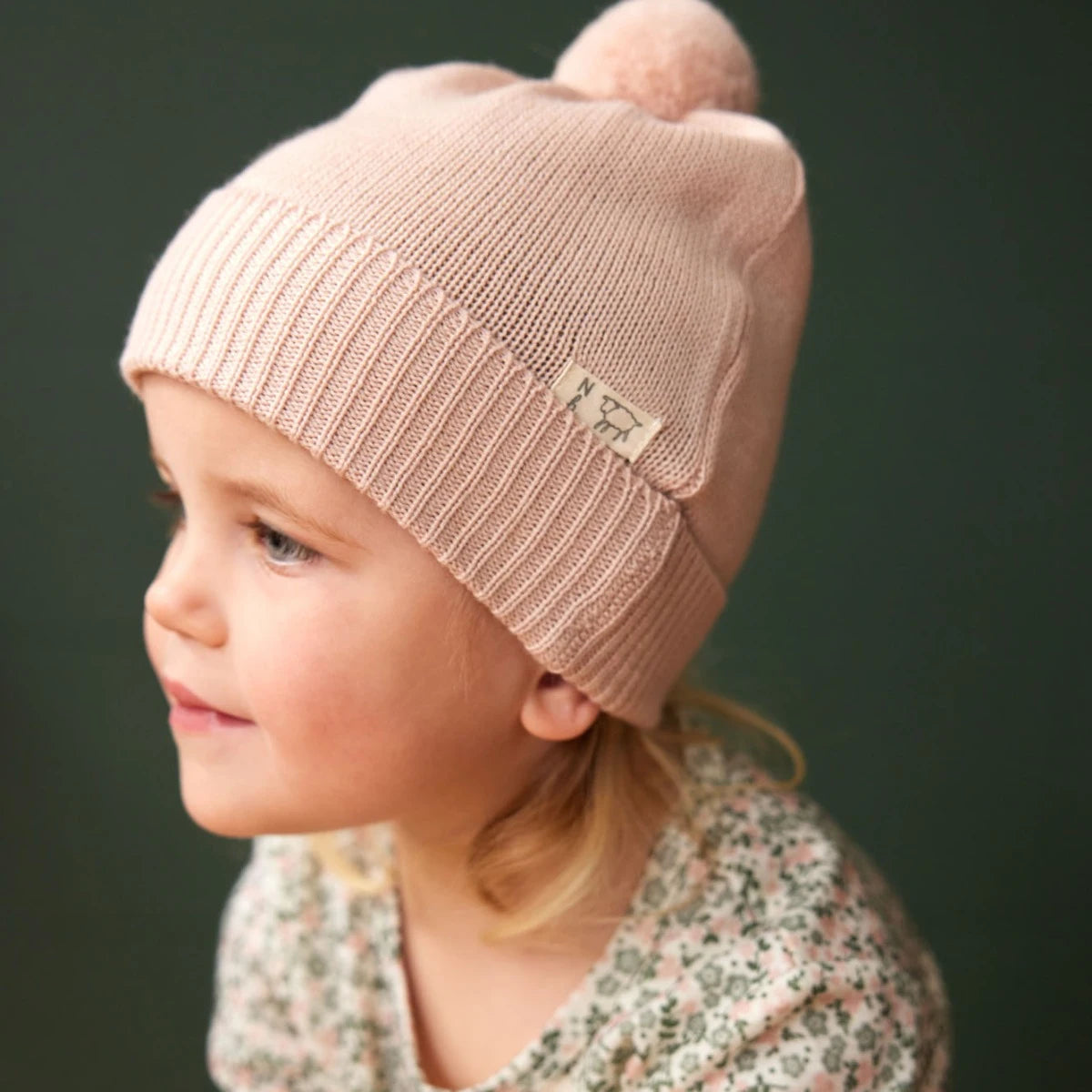 Alpine Pom Pom Beanie - Rose Dust