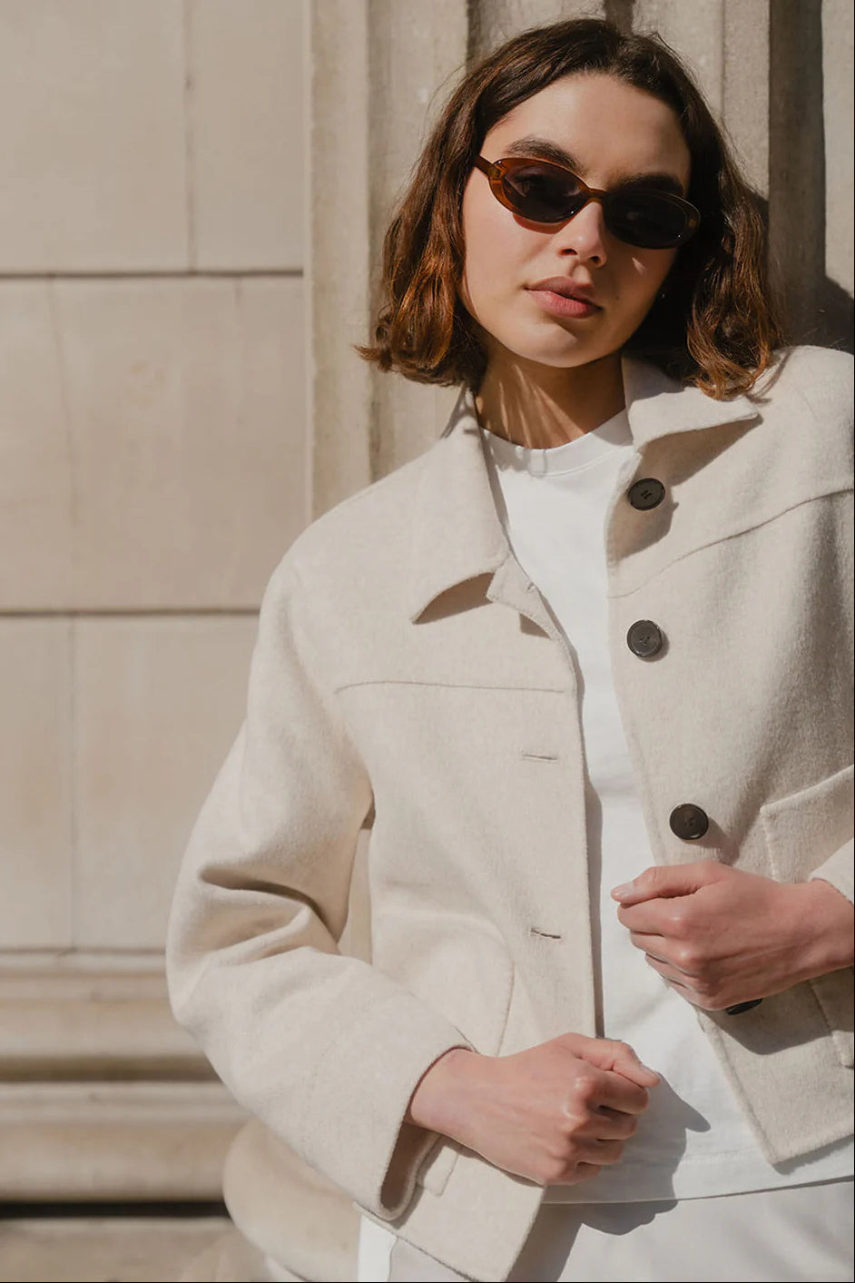 Ranger Oat Marle Wool Blend Soft Jacket