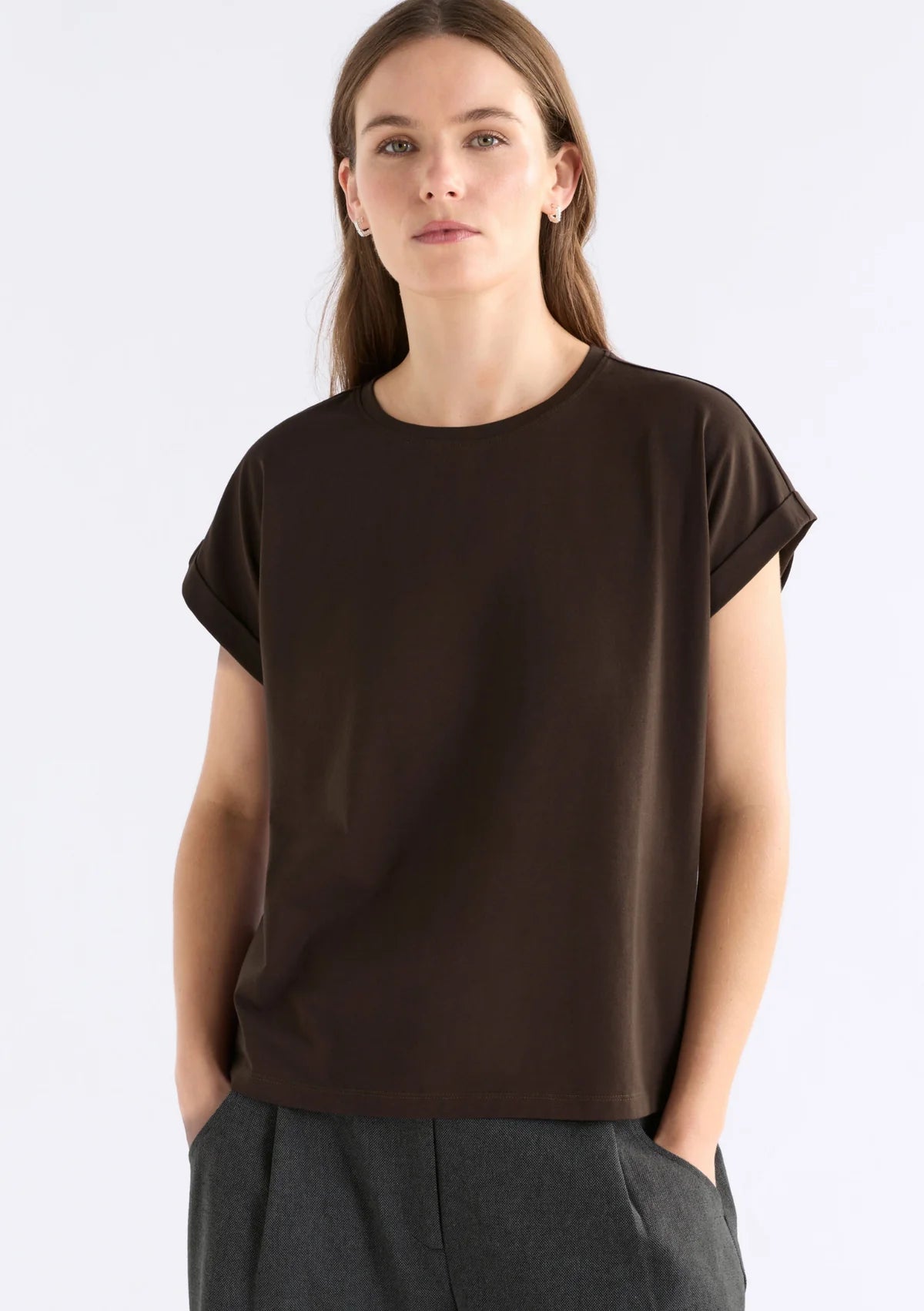 Cille T-Shirt - Espresso