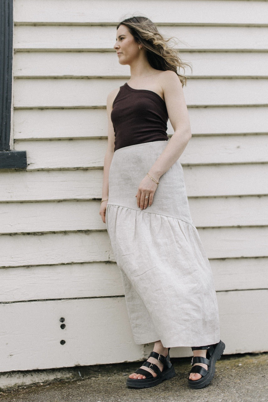 Scarlett skirt - Natural linen (PRE ORDER)