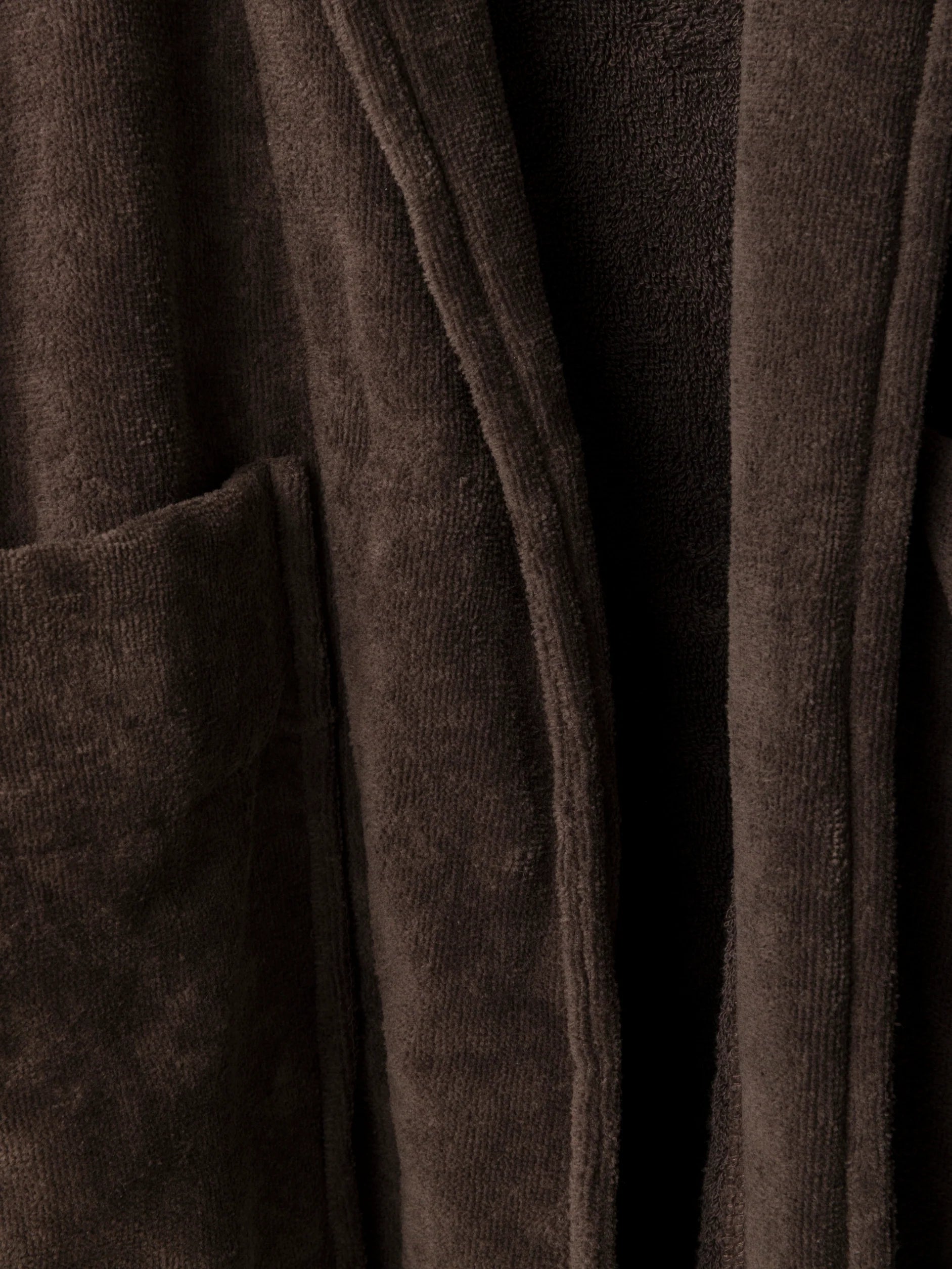 Velour Cotton Robe - Cocoa