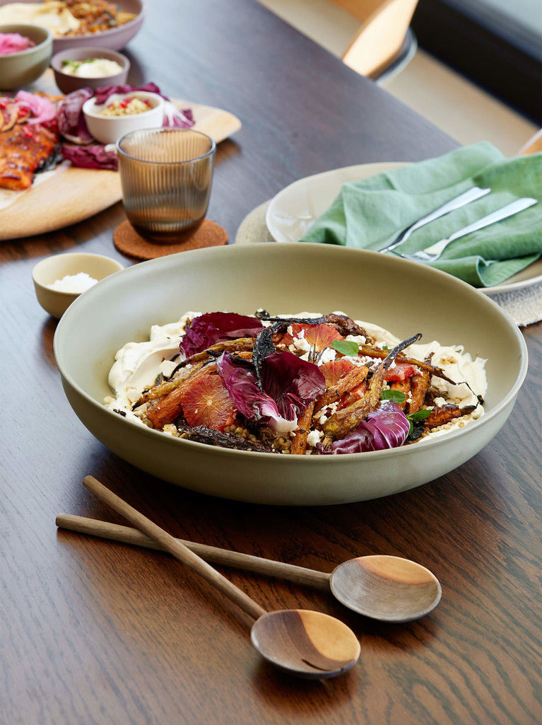 Halo Serving Bowl - Low Large - Fennel