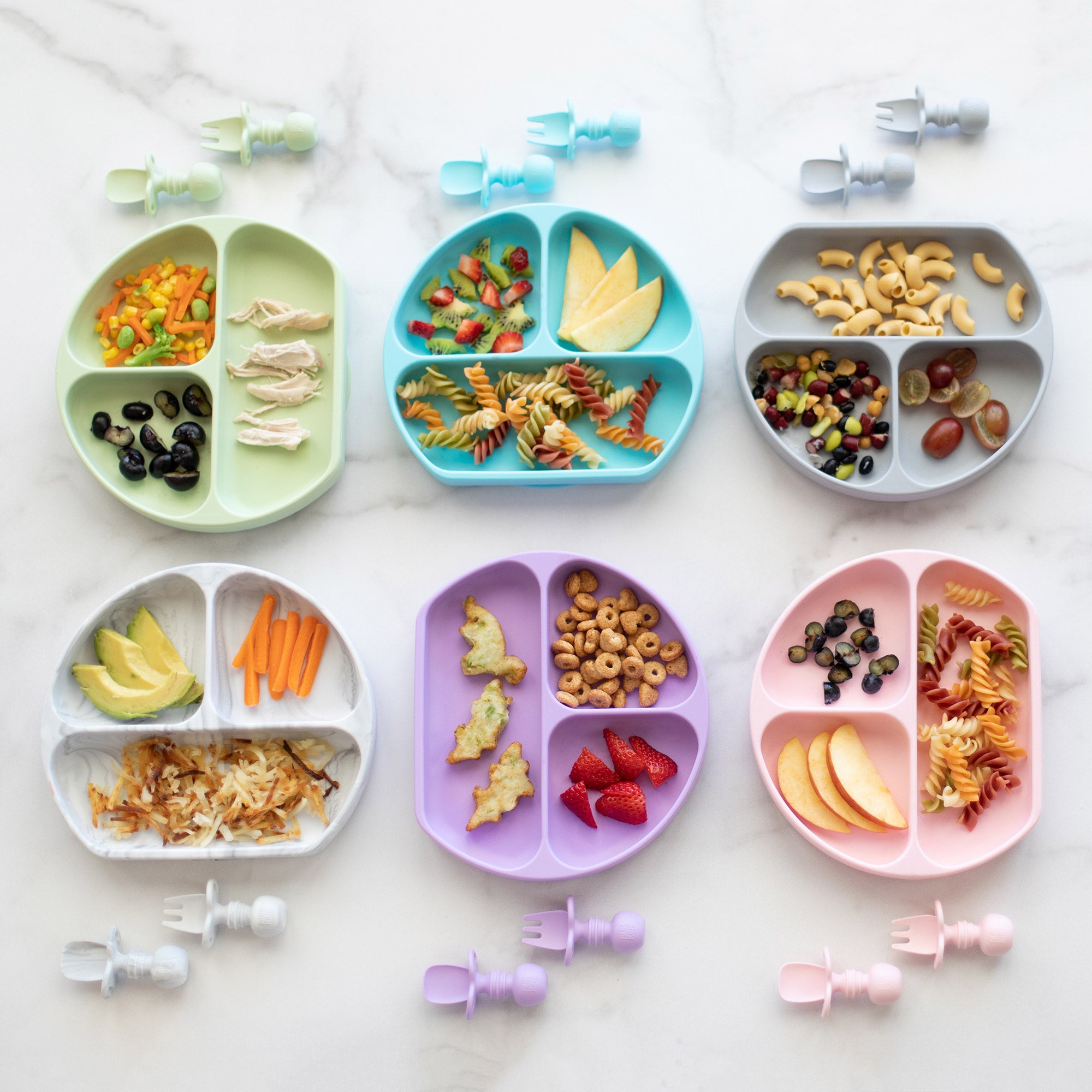 Bumkins Silicone Grip Dish - Sage