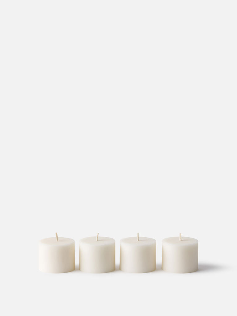 Pillar Candle Set/4 - Bergamot Amber