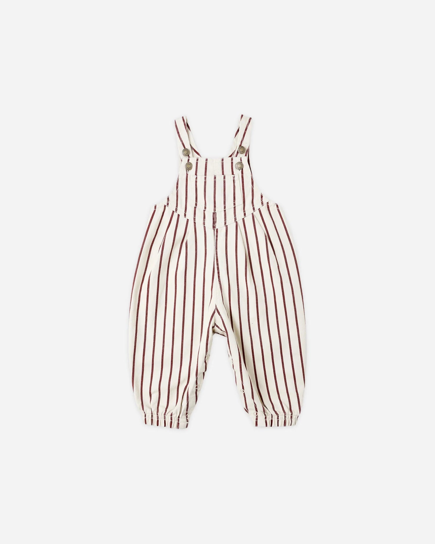 Vintage Overall || Burgundy Stripe