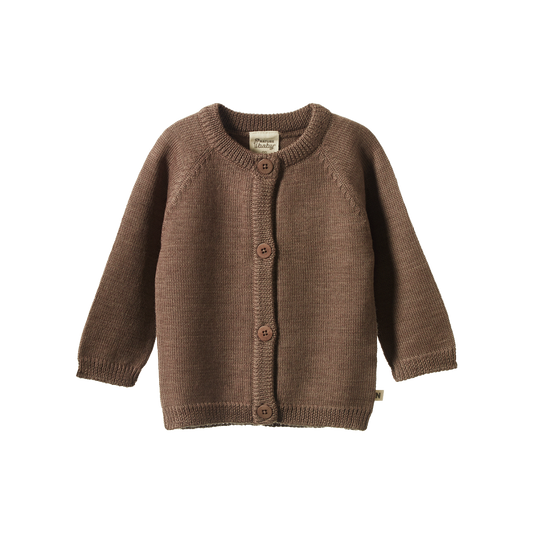 Merino knit cardigan - Cub marl