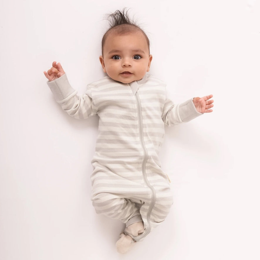 Merino/Organic Cotton PJ Suit - Pebble