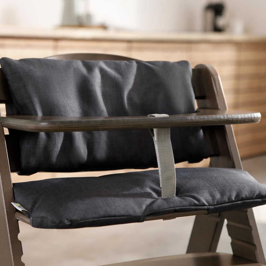 Hauck Highchair Pad Deluxe - Melange Charcoal - PRE ORDER