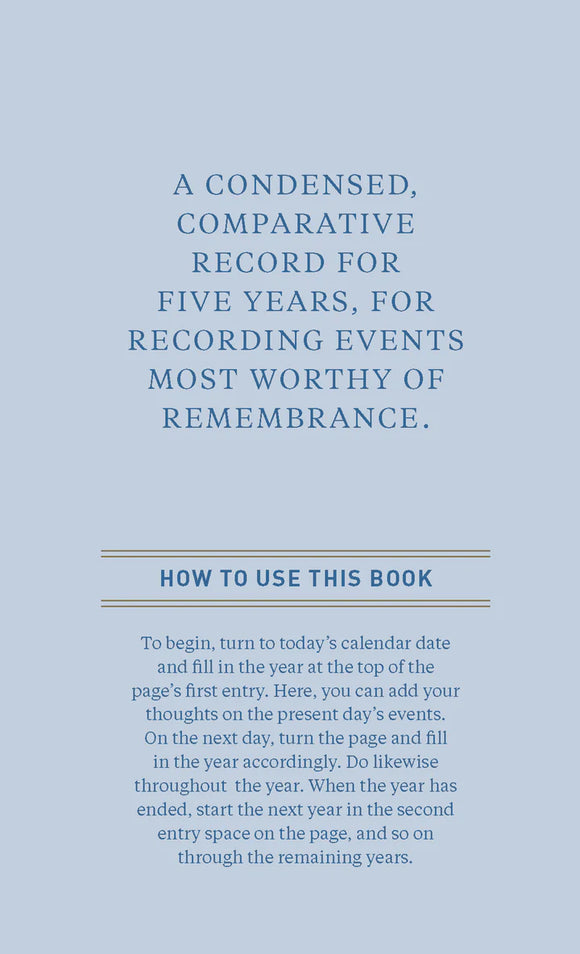 Denim One Line a Day Journal: A Five-Year Memory Book