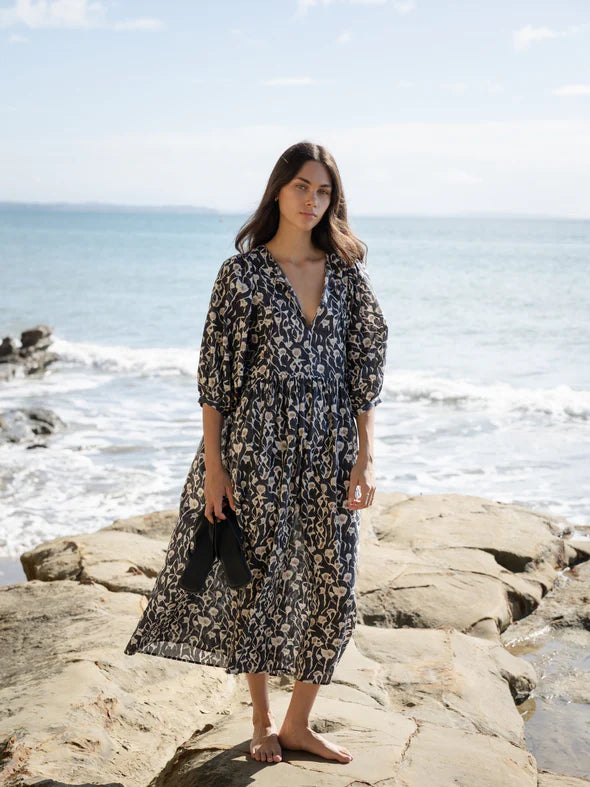 Cotton Midi Dress - Coast