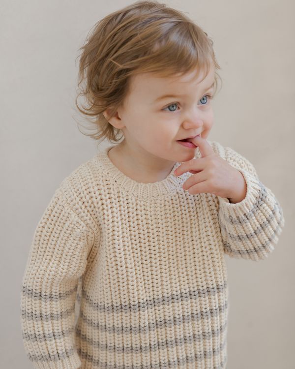Rex Sweater || Fog stripe