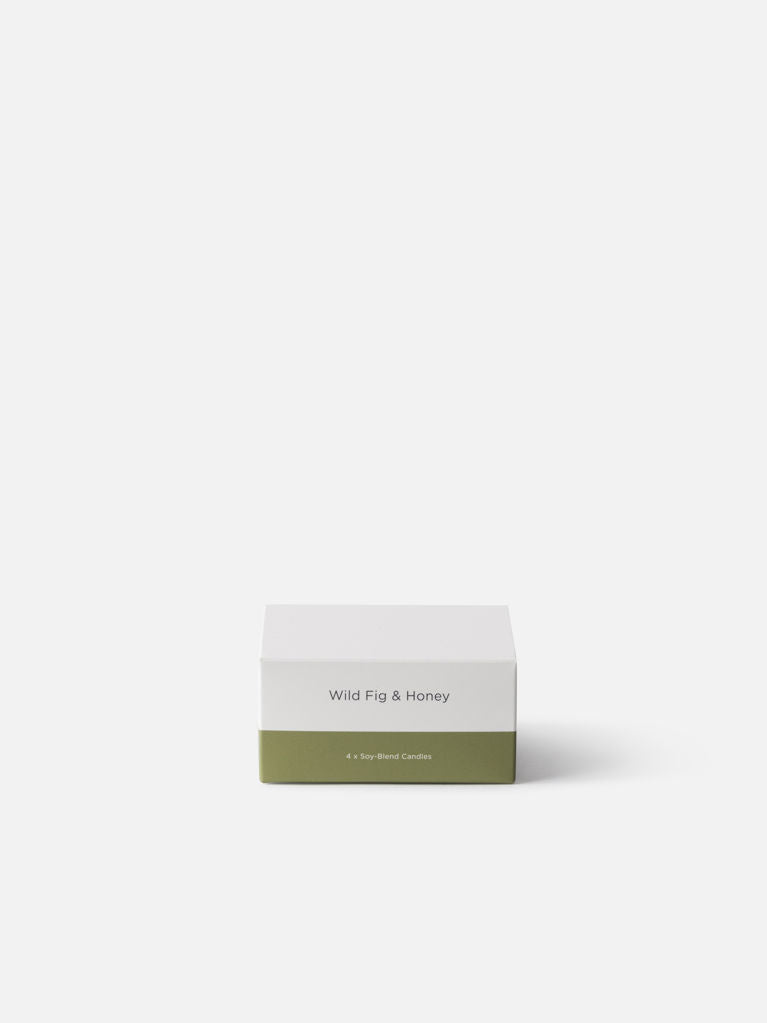 Pillar Candle Set/4 - Wild fig & Honey