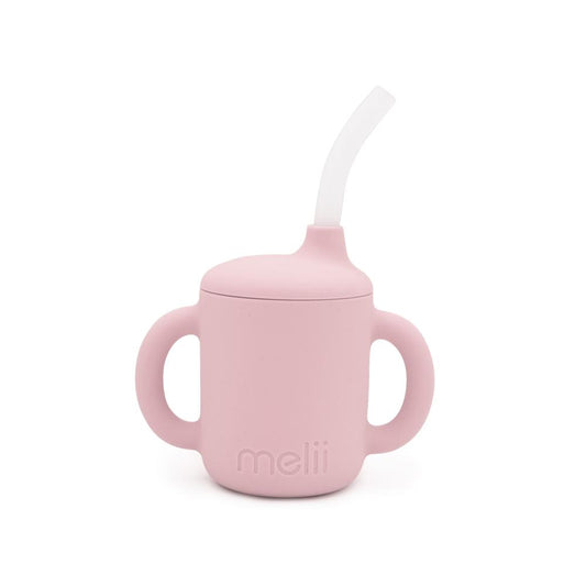 Melii 3 in 1 Silicone Training Cup - Pink