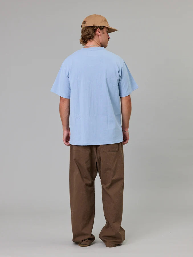 STAMP SEA TEE - WASHED BLUE