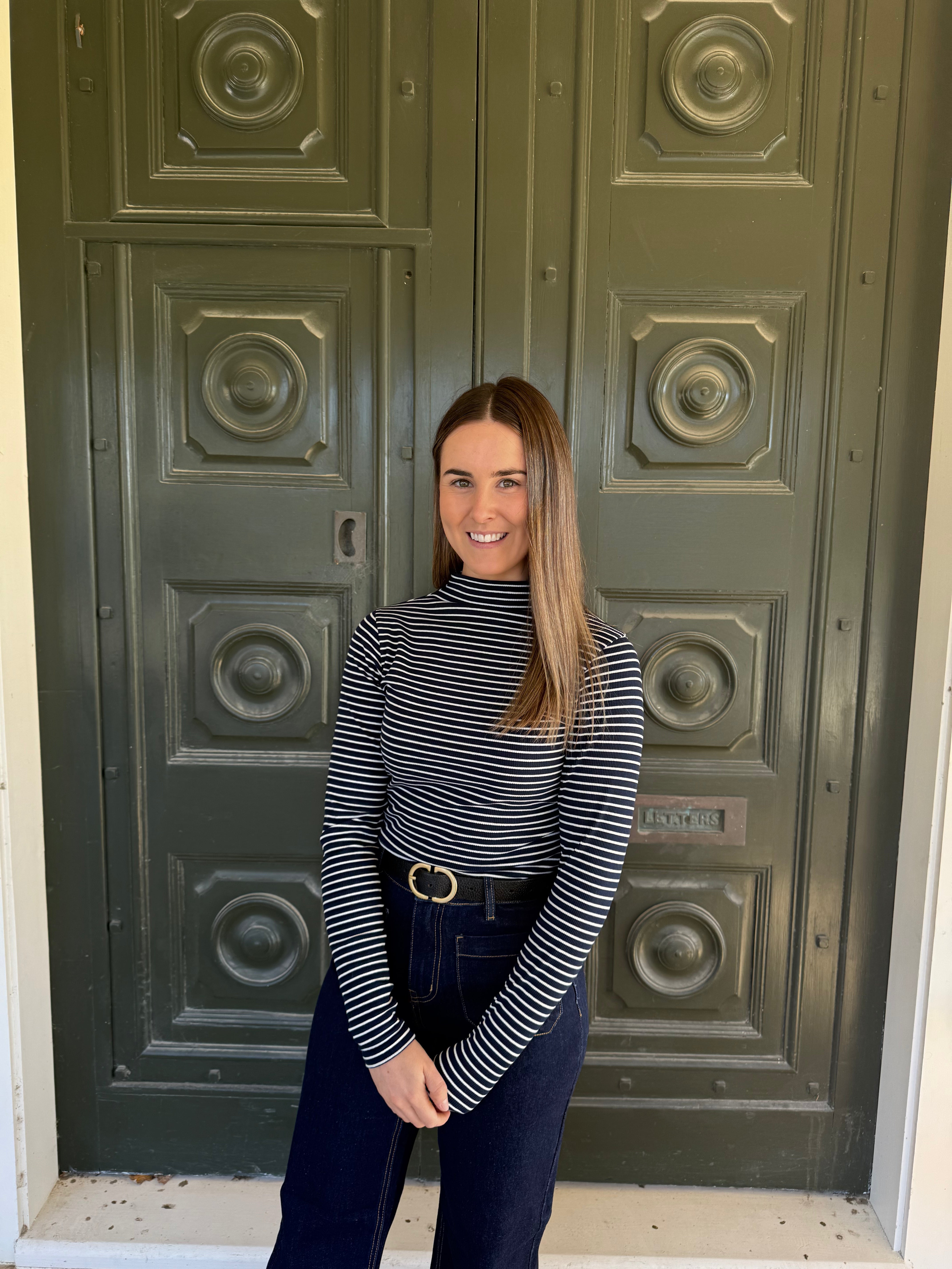 Mae top - Navy/White stripe