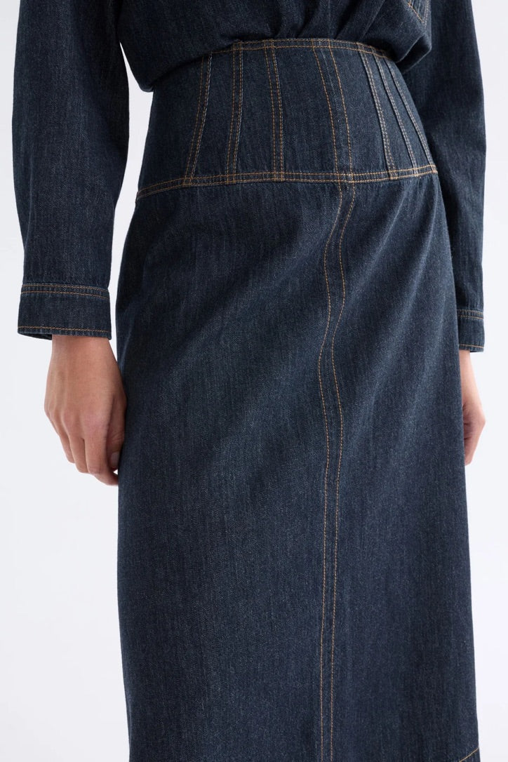 Valor Skirt - DARK BLUE WASH