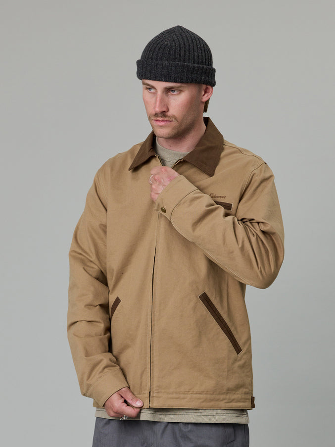 HELMSMANS JACKET - BEIGE/BROWN
