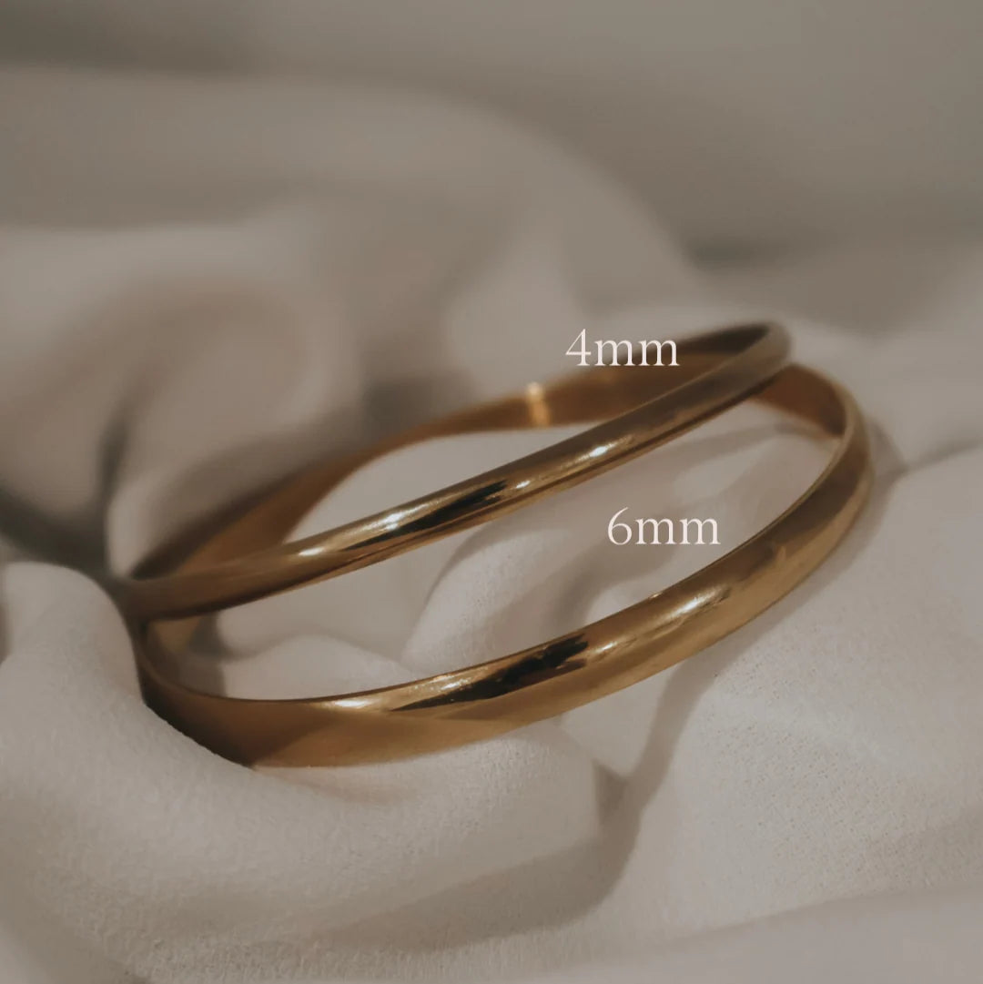 6MM BANGLE - Gold