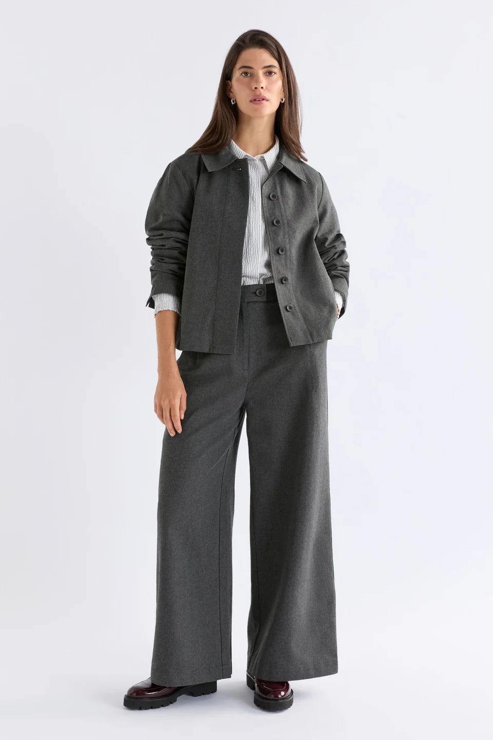 Unn Jacket - DARK GREY MARLE