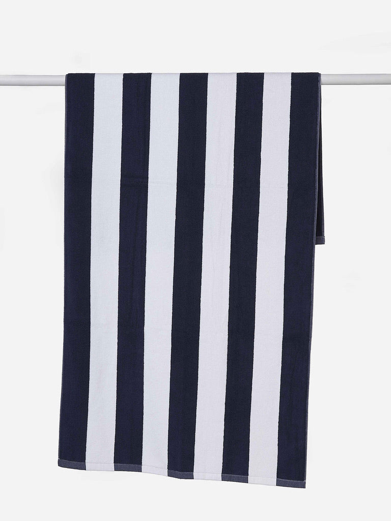 Stripe Beach Towel - Navy/White